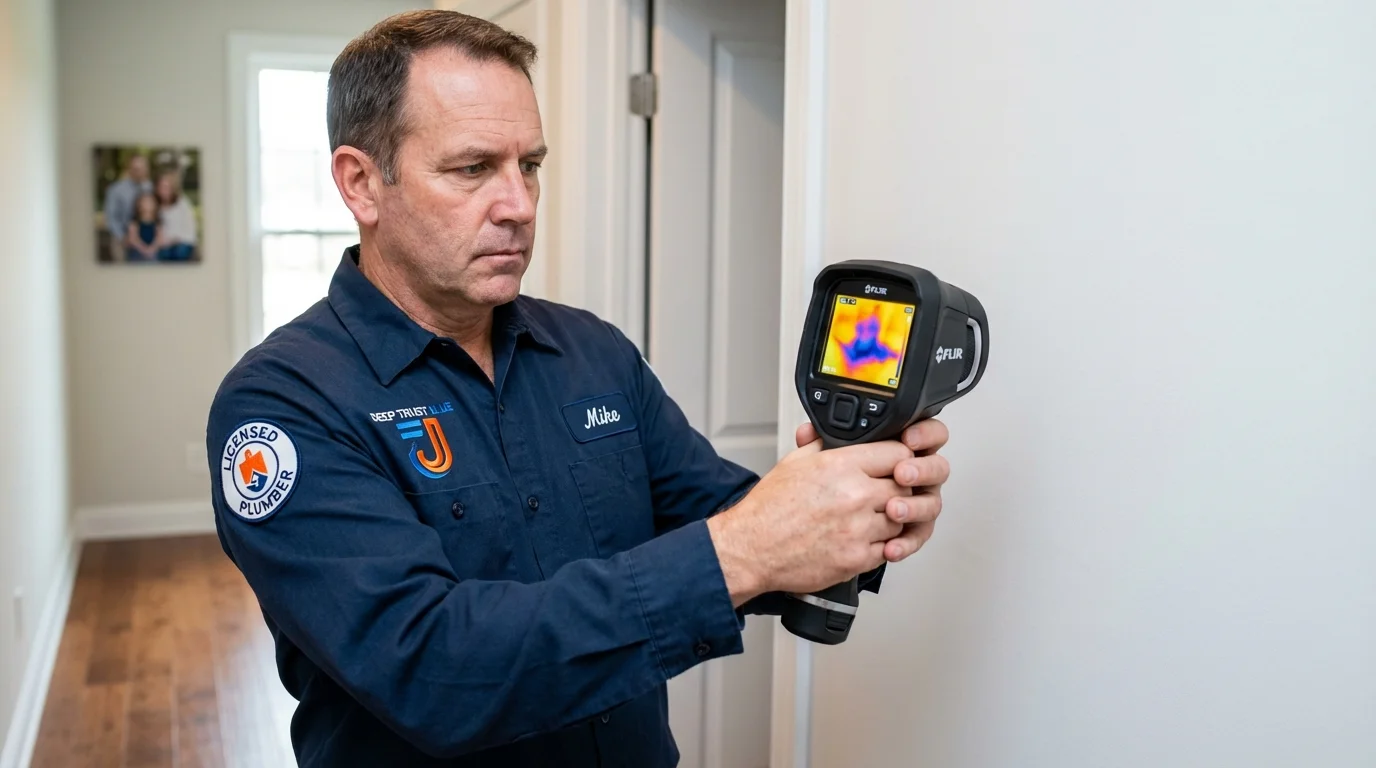 Thermal imaging leak detection by Johns Plumbing LLC in Crimora